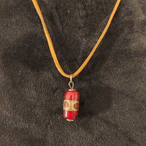 Brown and Red Necklace 18-20 inches